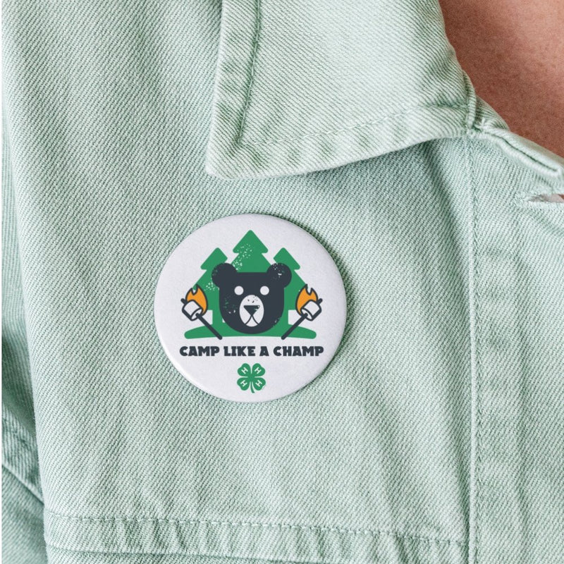 4-H Camp Like A Champ Buttons large 2.2&