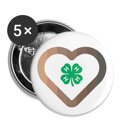 4-H Diversity Heart Buttons small 1'' (5-pack) - Shop 4-H