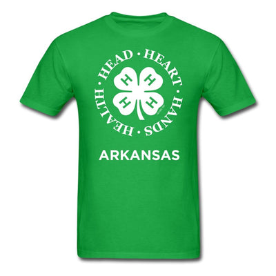 Arkansas 4-H Round Clover Logo T-Shirt - Shop 4-H