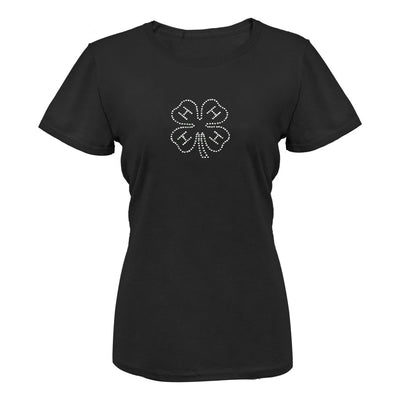 Black 4-H Clover Rhinestone T-Shirt - Shop 4-H