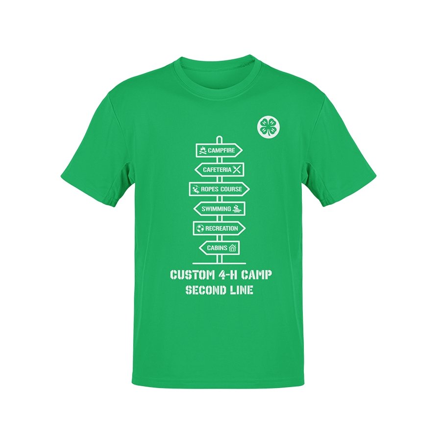 Bulk Custom Camp Sign T-Shirt (Green Shirts) – Shop 4-H