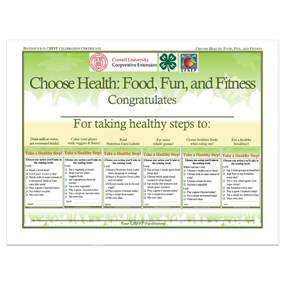 Choose Health: Food, Fun, and Fitness Handout Bundles - Shop 4-H