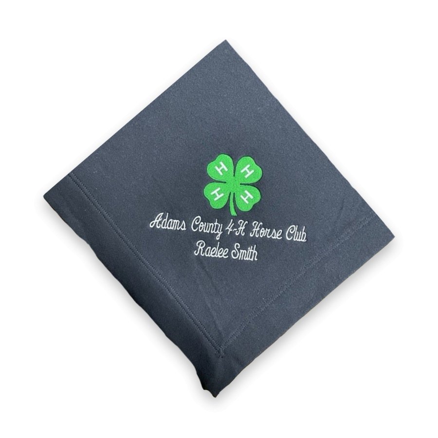 Blanket with h discount logo