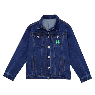 Denim Jacket W/ Embroidered Clover Logo - Shop 4-H