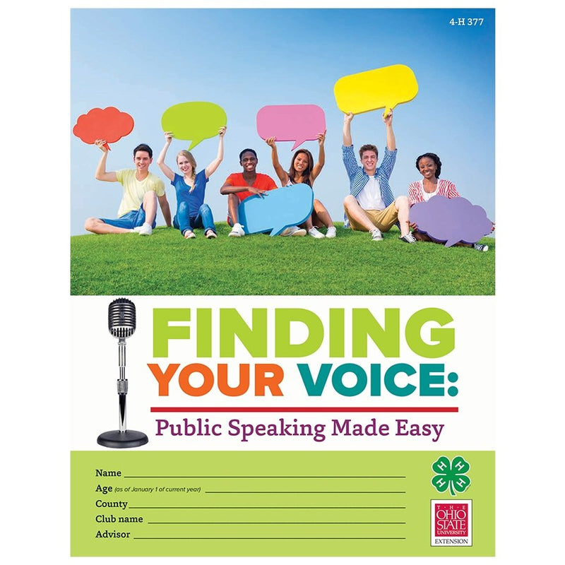 Finding Your Voice: Public Speaking Made Easy - Shop 4-H