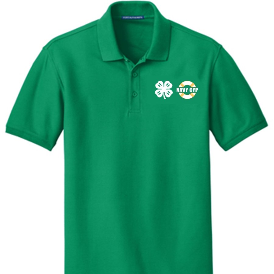 Navy Classic Pique Polo – Shop 4-H