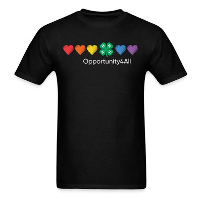 Pride x 4-H: Opportunity4All Black Unisex Classic Tee - Shop 4-H