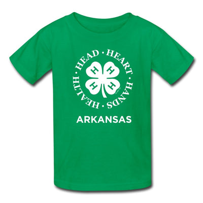 Youth Arkansas 4-H Round Clover Logo T-Shirt - Shop 4-H