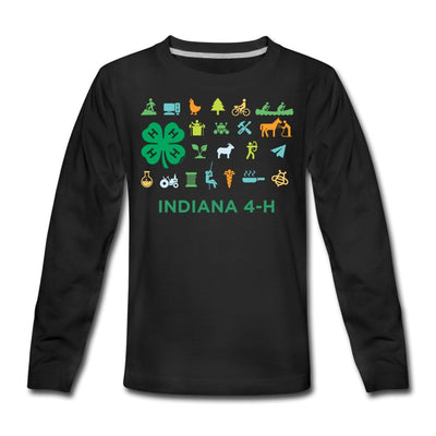 Youth Indiana Icon Long Sleeve T-Shirt - Shop 4-H