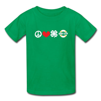 Youth Peace, Love, 4-H & Navy CYP Classic T-Shirt - Shop 4-H