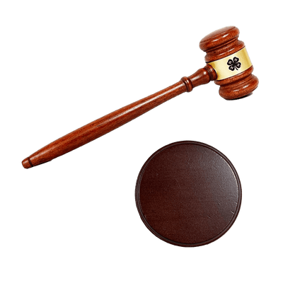 10 1/2 - Inch Gavel and Sounding Block Bundle - Shop 4 - H