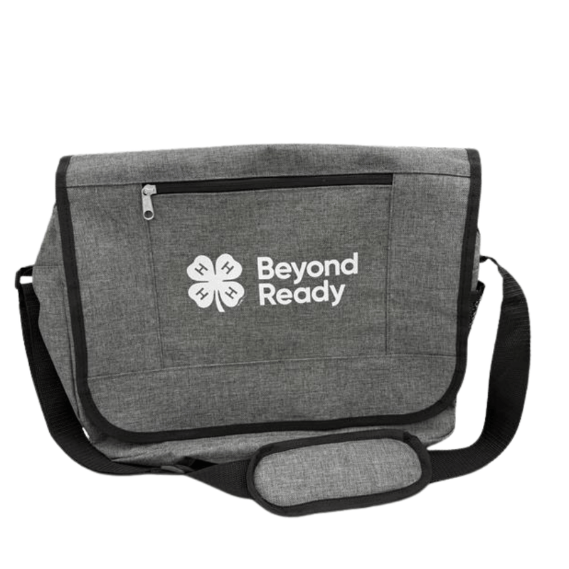 4 - H Beyond Ready Messenger Bag - GREY - Shop 4 - H