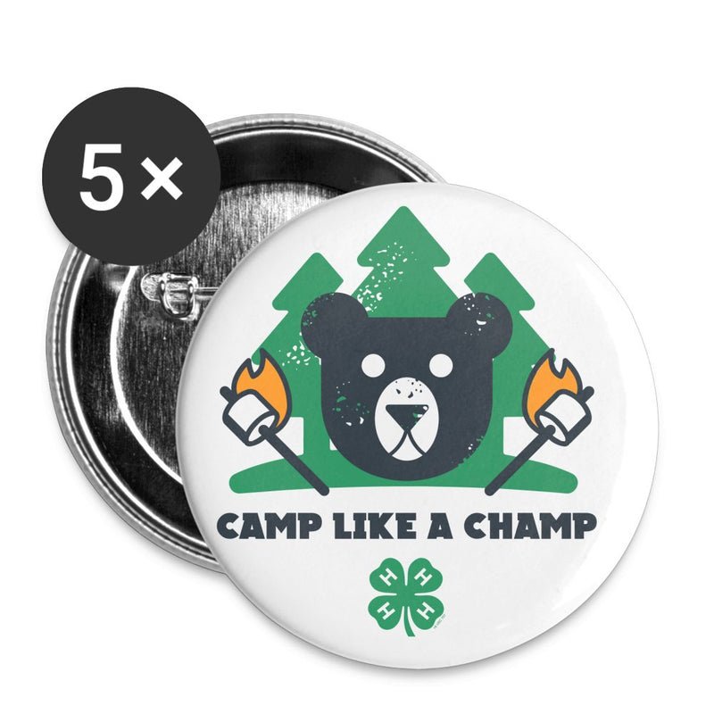 4 - H Camp Like A Champ Buttons large 2.2&