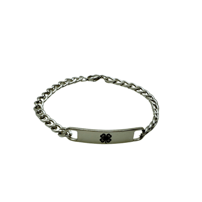 4 - H Chain Link Bracelet - Silver - Shop 4 - H
