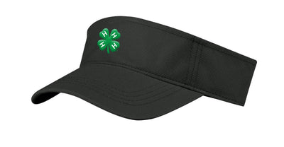 4 - H Clover Black Visor with Velcro Strap - Shop 4 - H