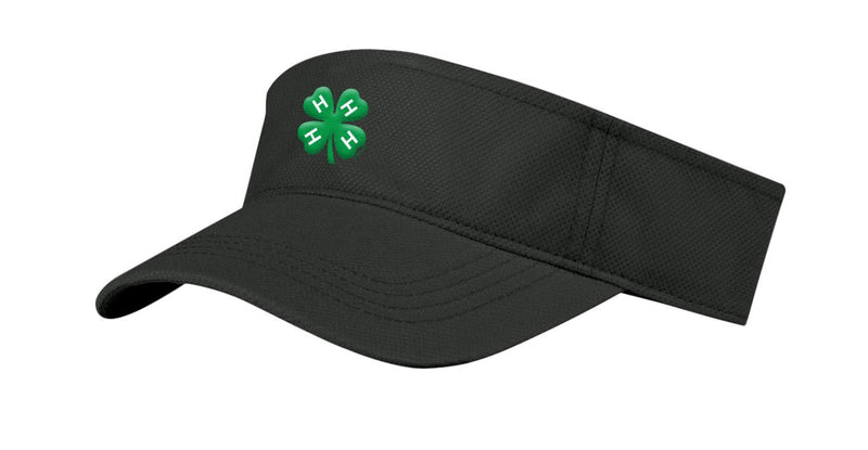4 - H Clover Black Visor with Velcro Strap - Shop 4 - H