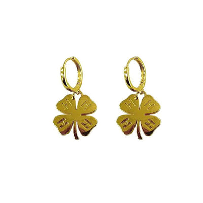 4 - H Clover Charm Dangle Earrings - Shop 4 - H