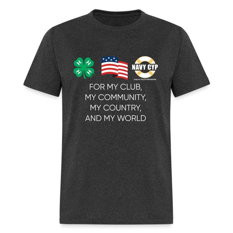 4 - H Navy CYP Flag Tee Black - Shop 4 - H