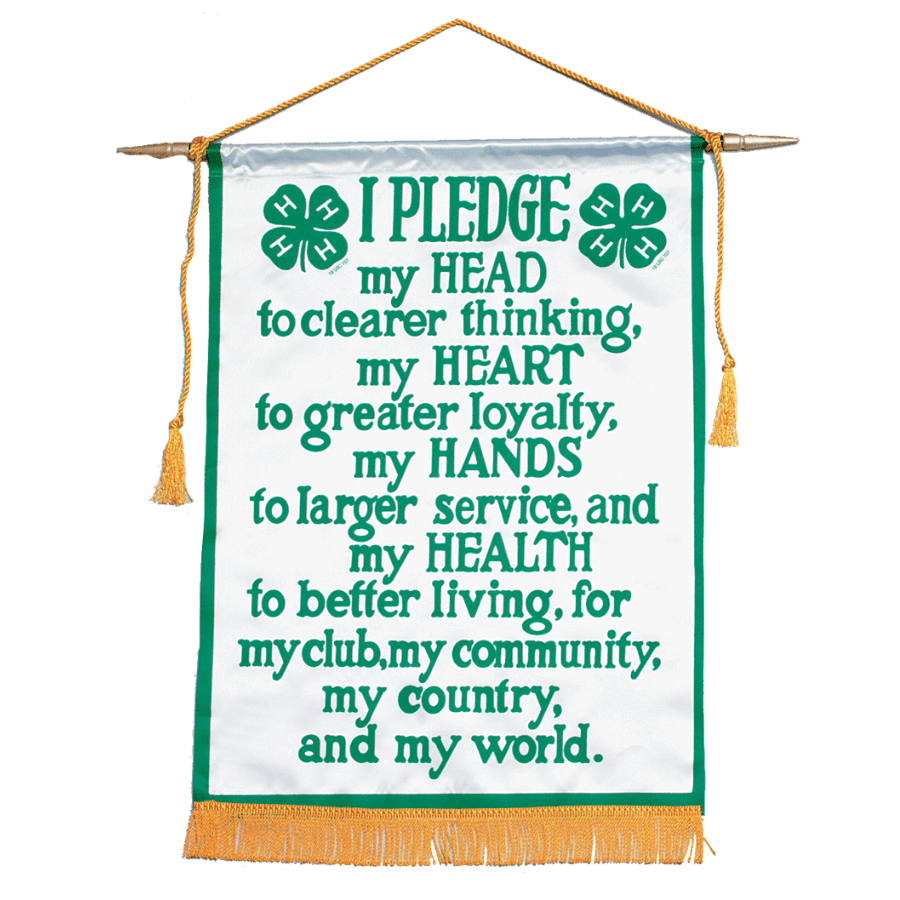 4 - H Pledge Banner - Shop 4 - H