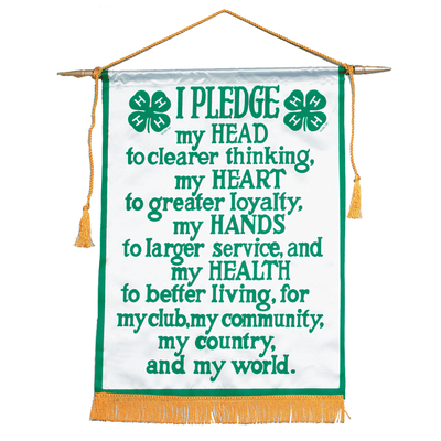 4 - H Pledge Banner - Shop 4 - H