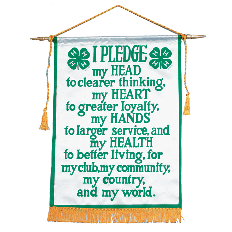 4 - H Pledge Banner - Shop 4 - H