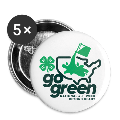 4 - H Week Go Green Button 2.2" (5 Pack) - Shop 4 - H