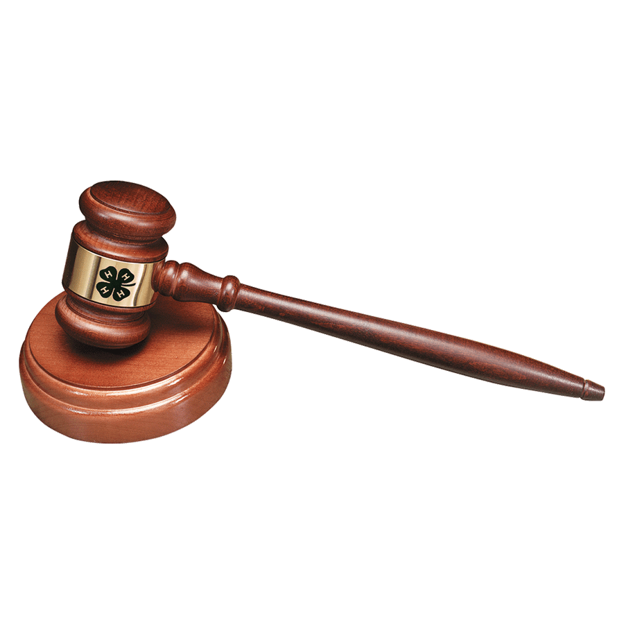 4 - H Wooden Gavel and Sounding Block Set - Shop 4 - H