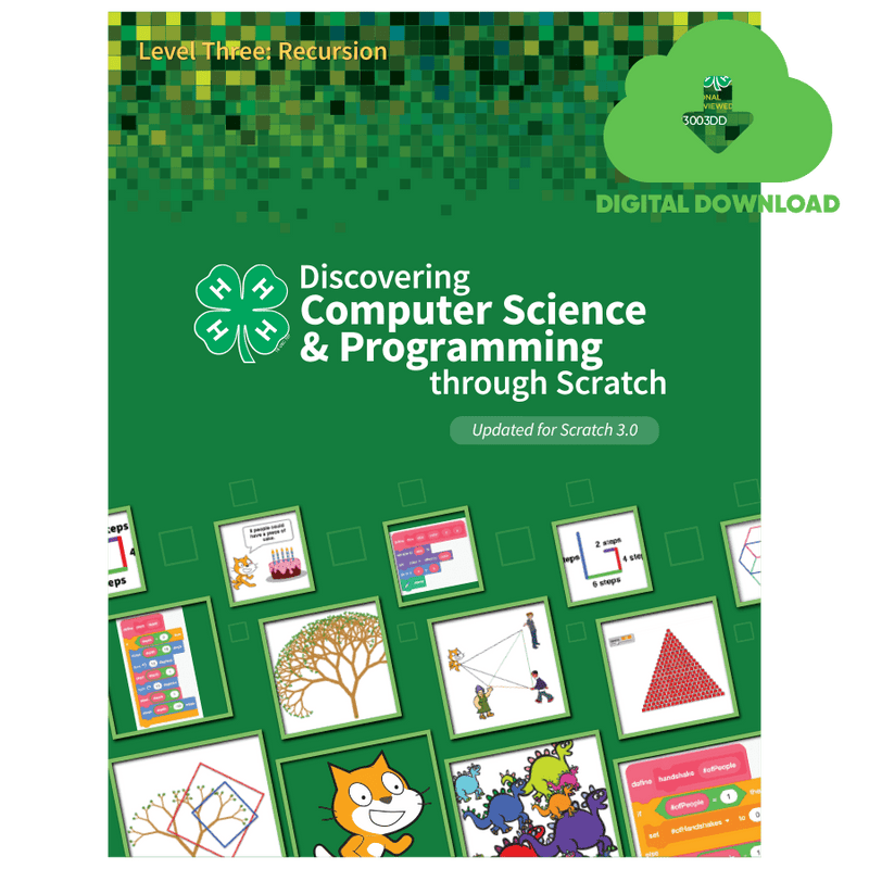 Discovering Computer Science & Programming through Scratch Level 3 Youth Guide Digital Download - Shop 4 - H