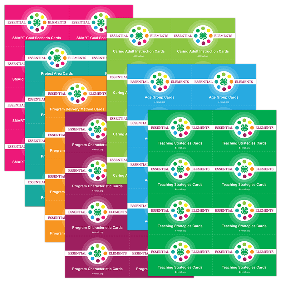 Yoth Programm Card 4-H Essential Elements Curriculum Training Cards – Shop 4-H