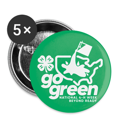 Go Green 4 - H Week Button 2.2" (5 Pack) - Shop 4 - H