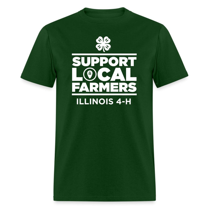 Green Illinois Support Local Farmers Classic Tee - Shop 4 - H