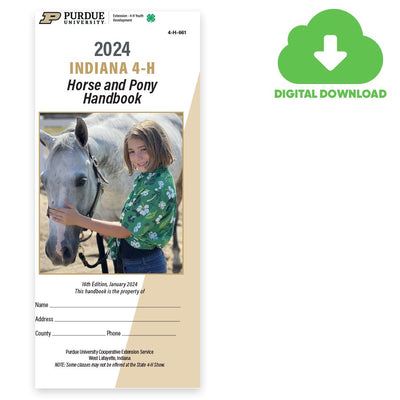 Indiana 4 - H Horse and Pony Handbook - Shop 4 - H