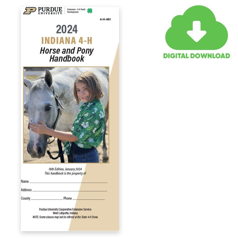 Indiana 4 - H Horse and Pony Handbook - Shop 4 - H