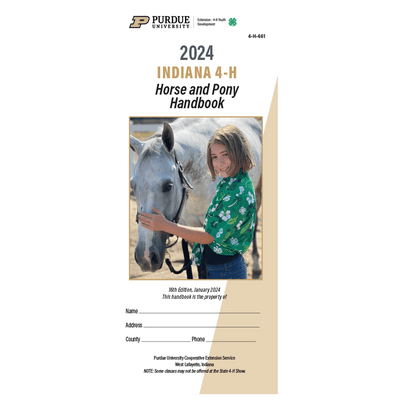 Indiana 4 - H Horse and Pony Handbook - Hardcopy - Shop 4 - H