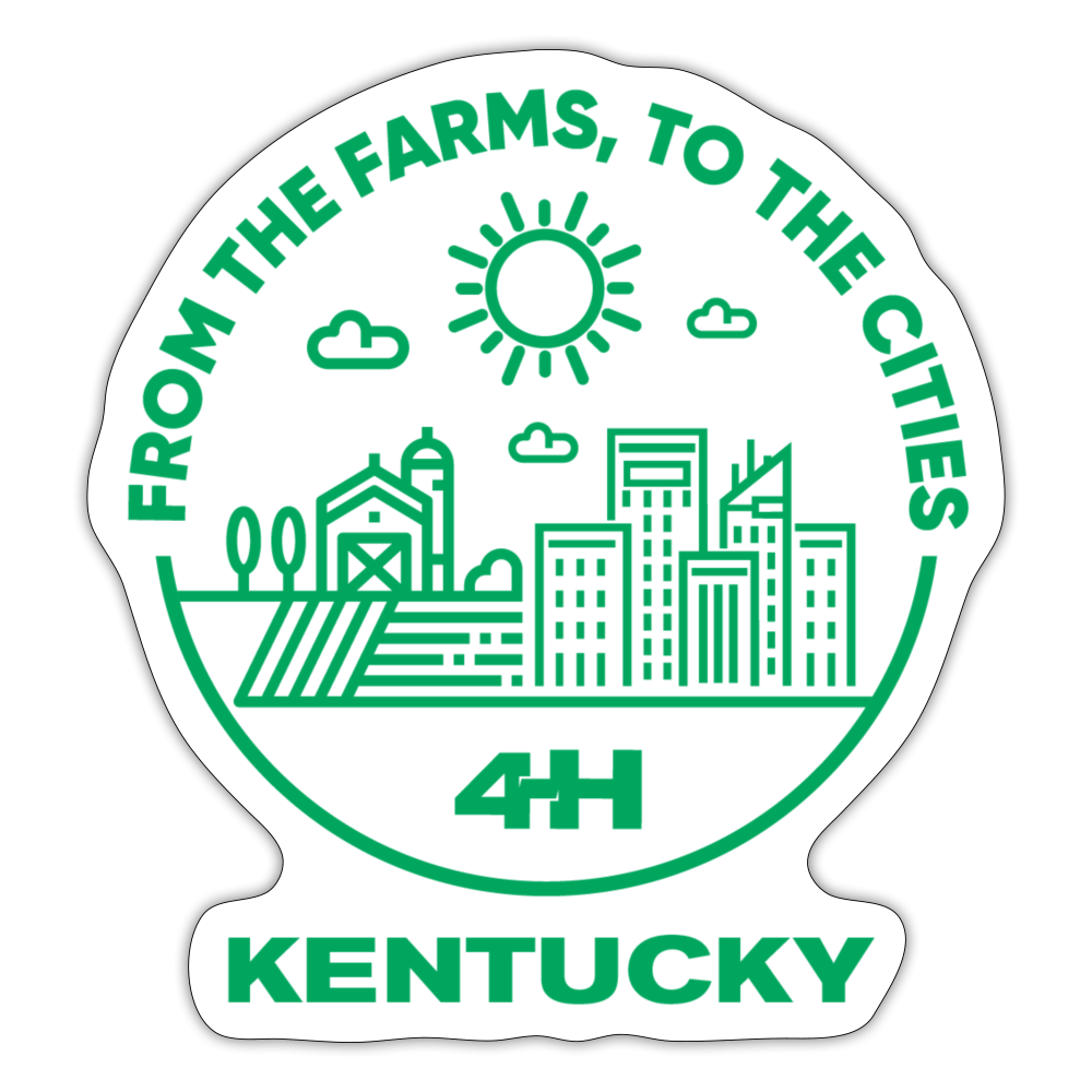 Kentucky 4H Farm To Cities Sticker Shop 4H
