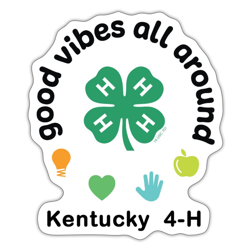 Kentucky 4-H Good Vibes Sticker - Shop 4-H