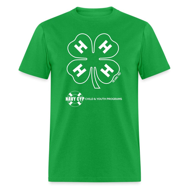 Navy CYP Clover Outline Unisex Classic T-Shirt - Shop 4 - H