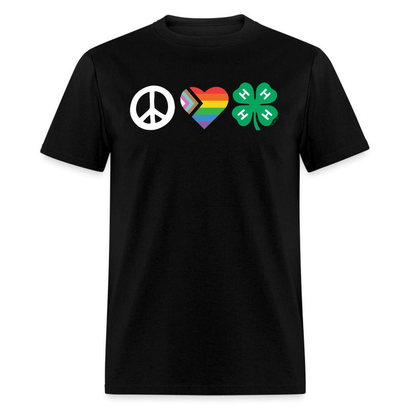 Peace, Pride & 4 - H Black Unisex Classic Tee - Shop 4 - H