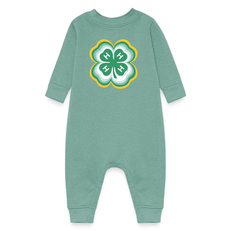Radiating Clover Baby Fleece One Piece - Shop 4 - H