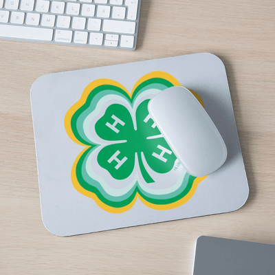 Radiating Clover Mouse Pad - Shop 4 - H