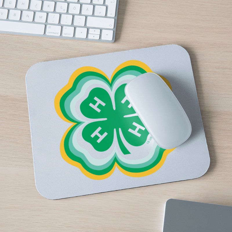 Radiating Clover Mouse Pad - Shop 4 - H
