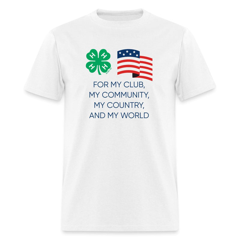 Unisex 4 - H Flag Light Colors T-Shirt - Shop 4 - H