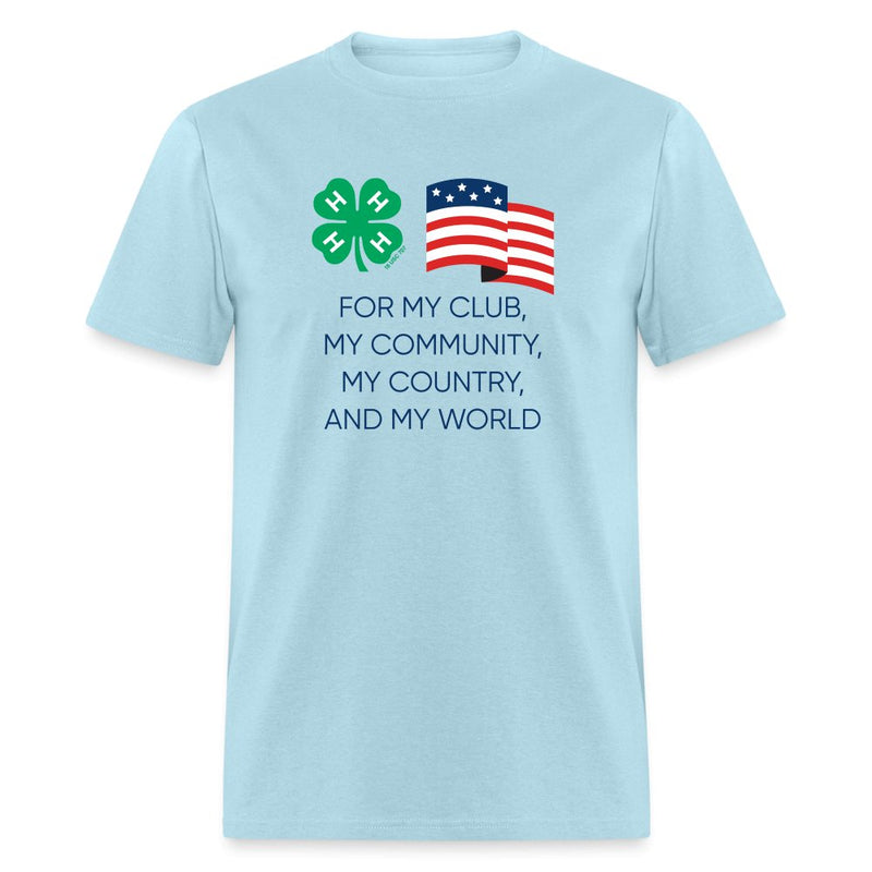 Unisex 4 - H Flag Light Colors T-Shirt - Shop 4 - H