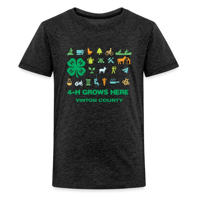 Youth 4-H Grows Here Icon T-Shirt- Customized For Vinton County - Shop 4-H