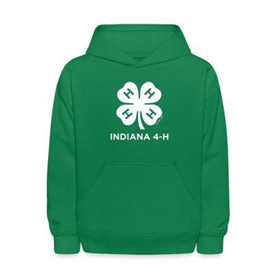 Youth Indiana 4 - H Clover Emblem Hoodie - Shop 4 - H