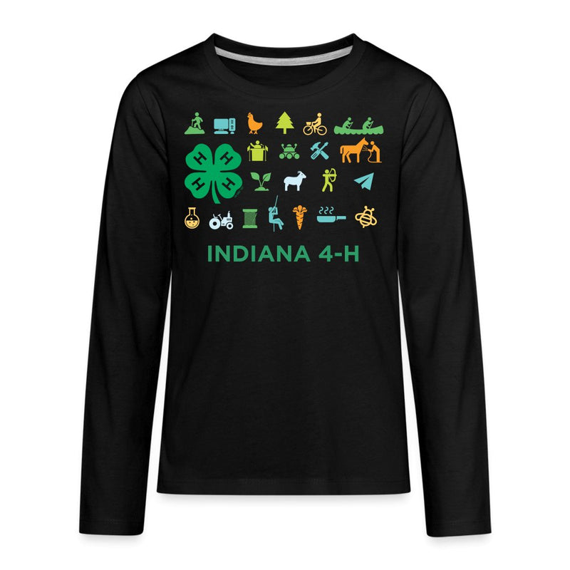 Youth Indiana Icon Long Sleeve T-Shirt - Shop 4 - H