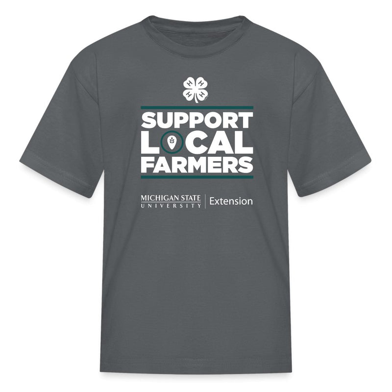 Youth Michigan Support Local Farmers T-Shirt - Shop 4 - H