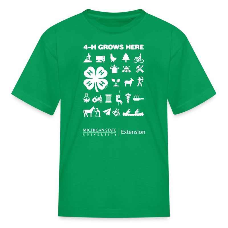 Youth MSU Extension 4 - H Grows Here Classic T-Shirt - Shop 4 - H