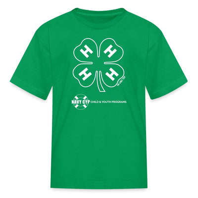 Youth Navy CYP Clover Outline Classic T-Shirt - Shop 4 - H