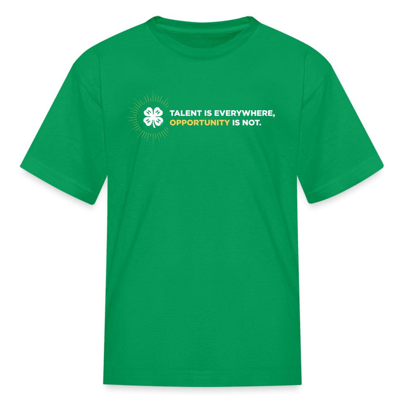 Youth Navy CYP Talent Is Everywhere Opportunity Is Not Classic T-Shirt - Shop 4 - H